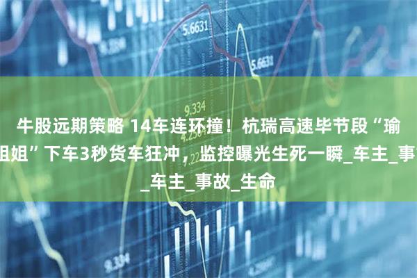 牛股远期策略 14车连环撞！杭瑞高速毕节段“瑜伽裤小姐姐”下车3秒货车狂冲，监控曝光生死一瞬_车主_事故_生命