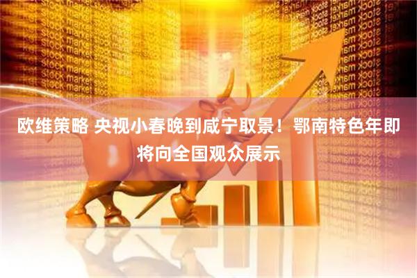 欧维策略 央视小春晚到咸宁取景！鄂南特色年即将向全国观众展示