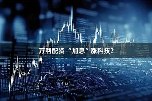 万利配资 “加息”涨科技？