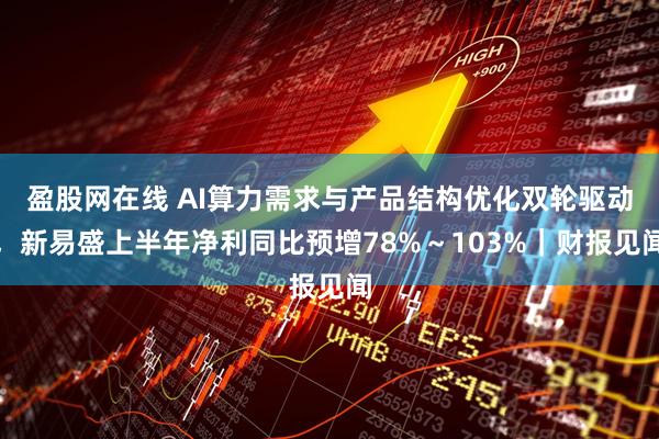 盈股网在线 AI算力需求与产品结构优化双轮驱动，新易盛上半年净利同比预增78%～103%｜财报见闻